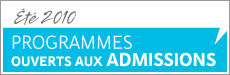 Admission été 2010