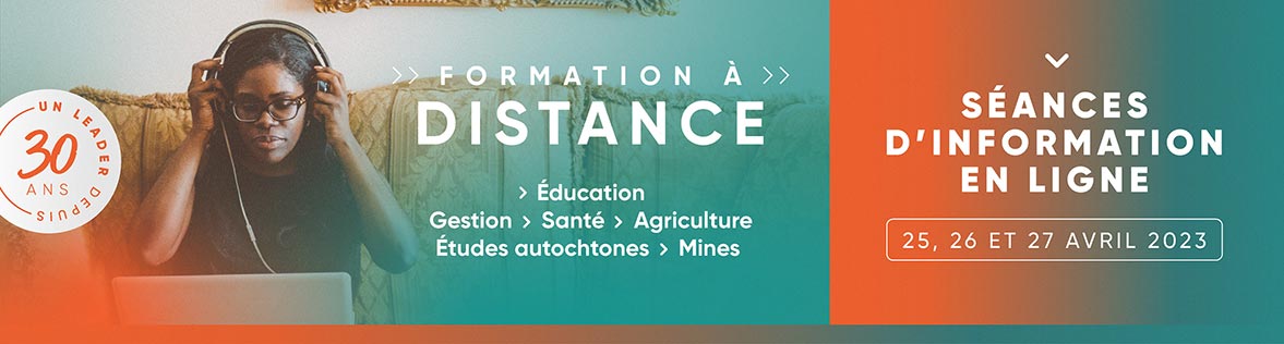 Séances d'information - Formation à distance