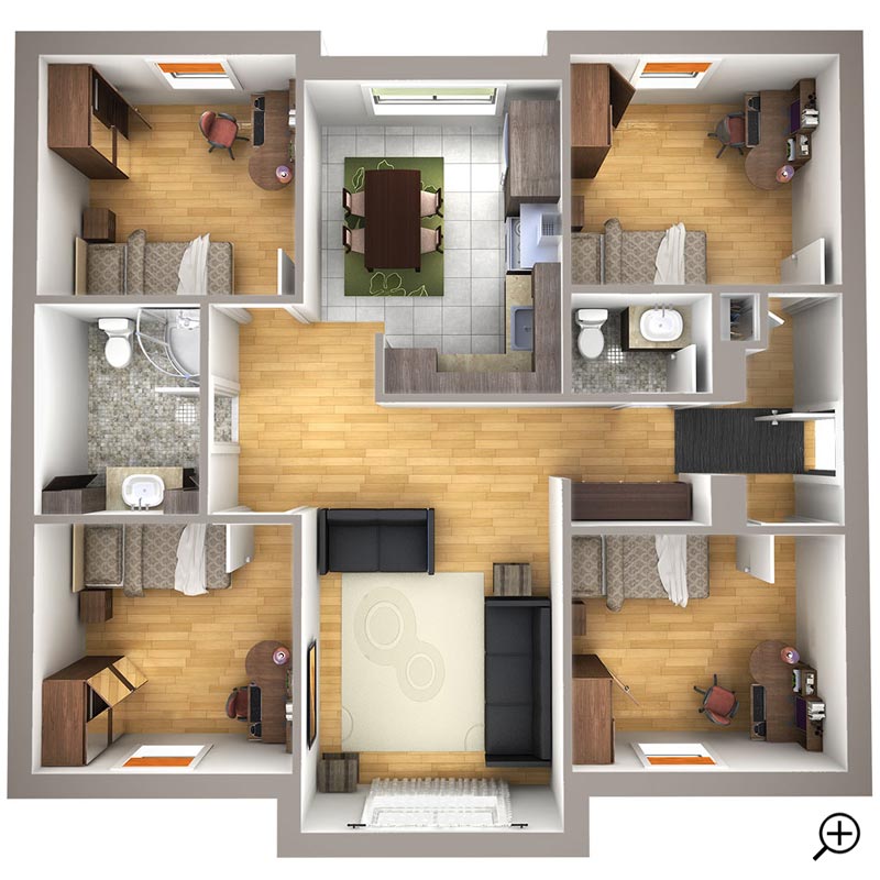 Plan - 6 chambres